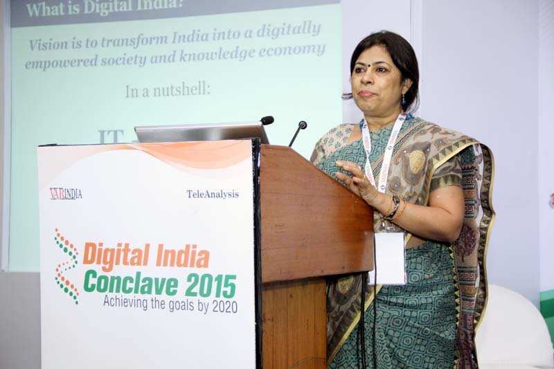 Dr. Shefali S Dash, Deputy Director General, NIC giving her speech